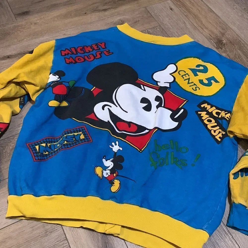 Vintage 1990s Mickey Collegiate Cardigan
